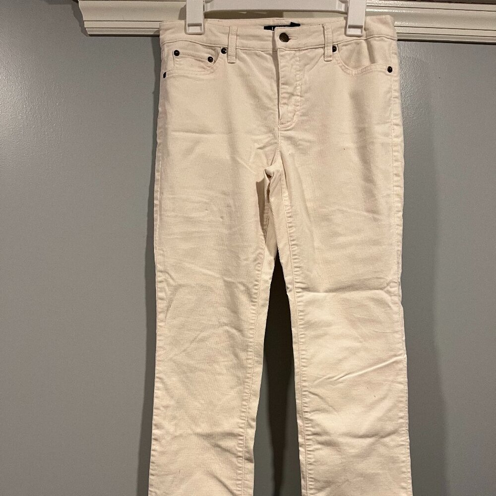 Ralph Lauren Stretch Corduroy Straight-Leg Pants Size 4